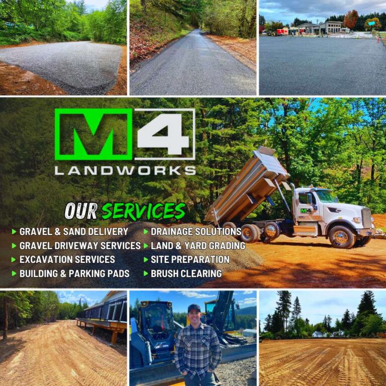 Gravel Sand Delivery Gravel Driveway services Excavation Services Building Parking Pads Land grading land Brush clearing Site Preparation 768x768